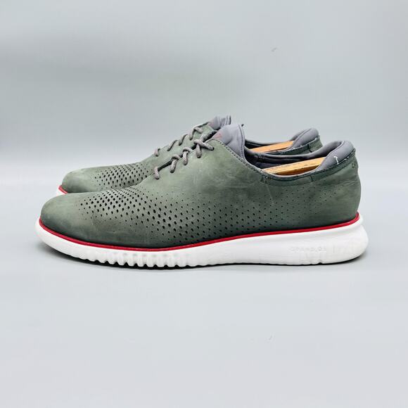 Cole Haan Shoes Mens 11 Green Nubuck Zerogrand Oxford Dress Sneakers Comfort main image 8